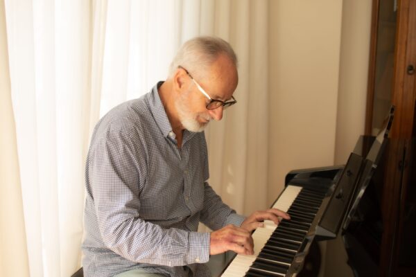 man on piano