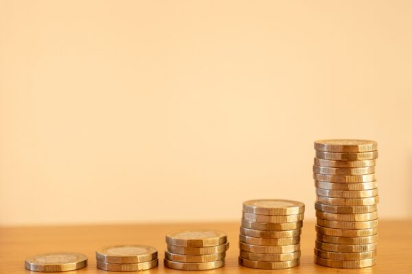 a pile of gold coins