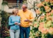 mature couple enjoying a stroll