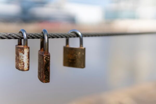 three padlocks